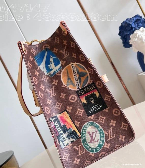 FS CHEAP VUITTON TOTE ONTHEGO BAG-43*33*18.5cm LOUIS Voyage 0711